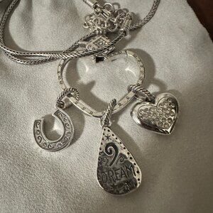 Brighton Heart Necklace with charms
